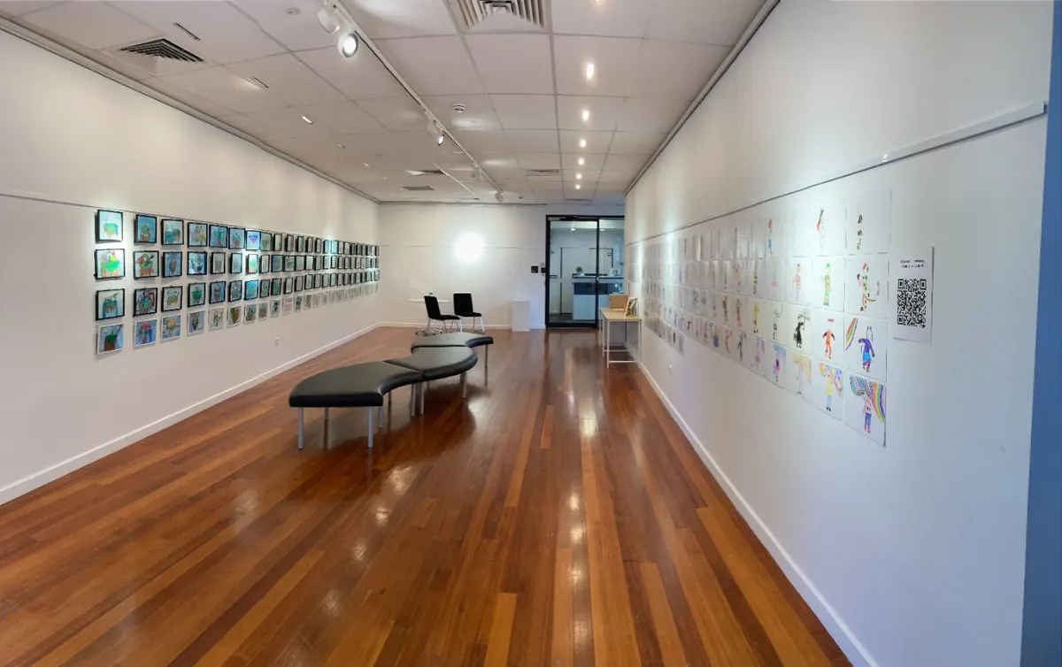 Student work hung at Robina Art Gallery