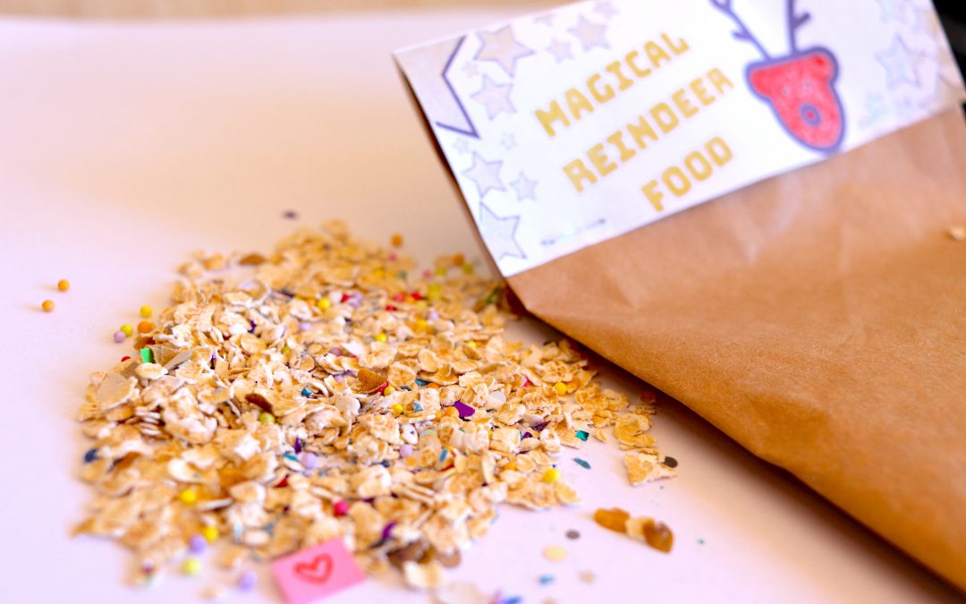 Fun and eco-friendly reindeer food Christmas activity for kids!